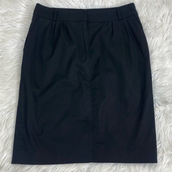 Burberry London Women's Black Minimalist Straight‎ Boss Career Skirt IT 38/W29 - Picture 6 of 13